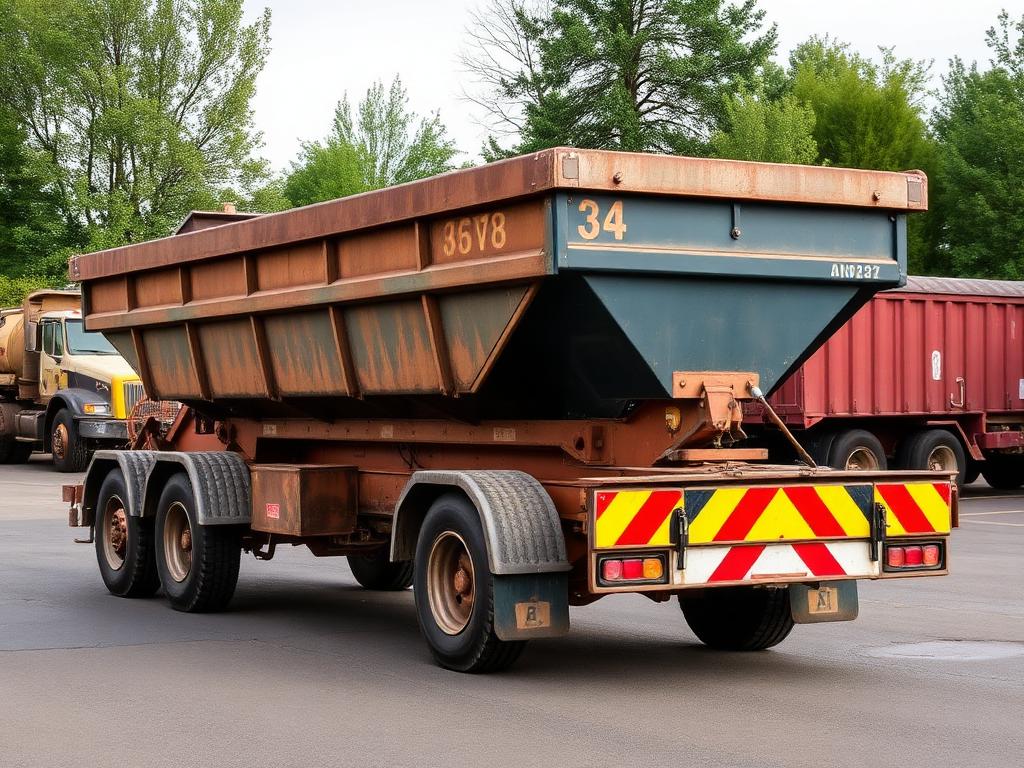 Kippanhänger 3,5 t – Tandem, mit Aufsatzgittern