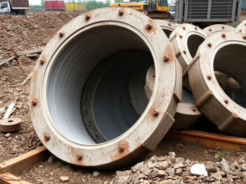 Betonschachtringe DN 1000, 4 Stück
